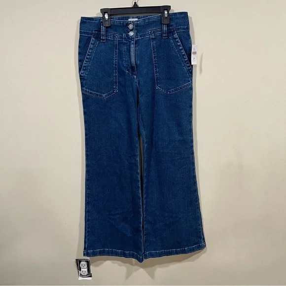 NWT Anthropologie The Naomi High-Rise Wide-Leg Jeans by Maeve size 28 petite - Picture 7 of 14